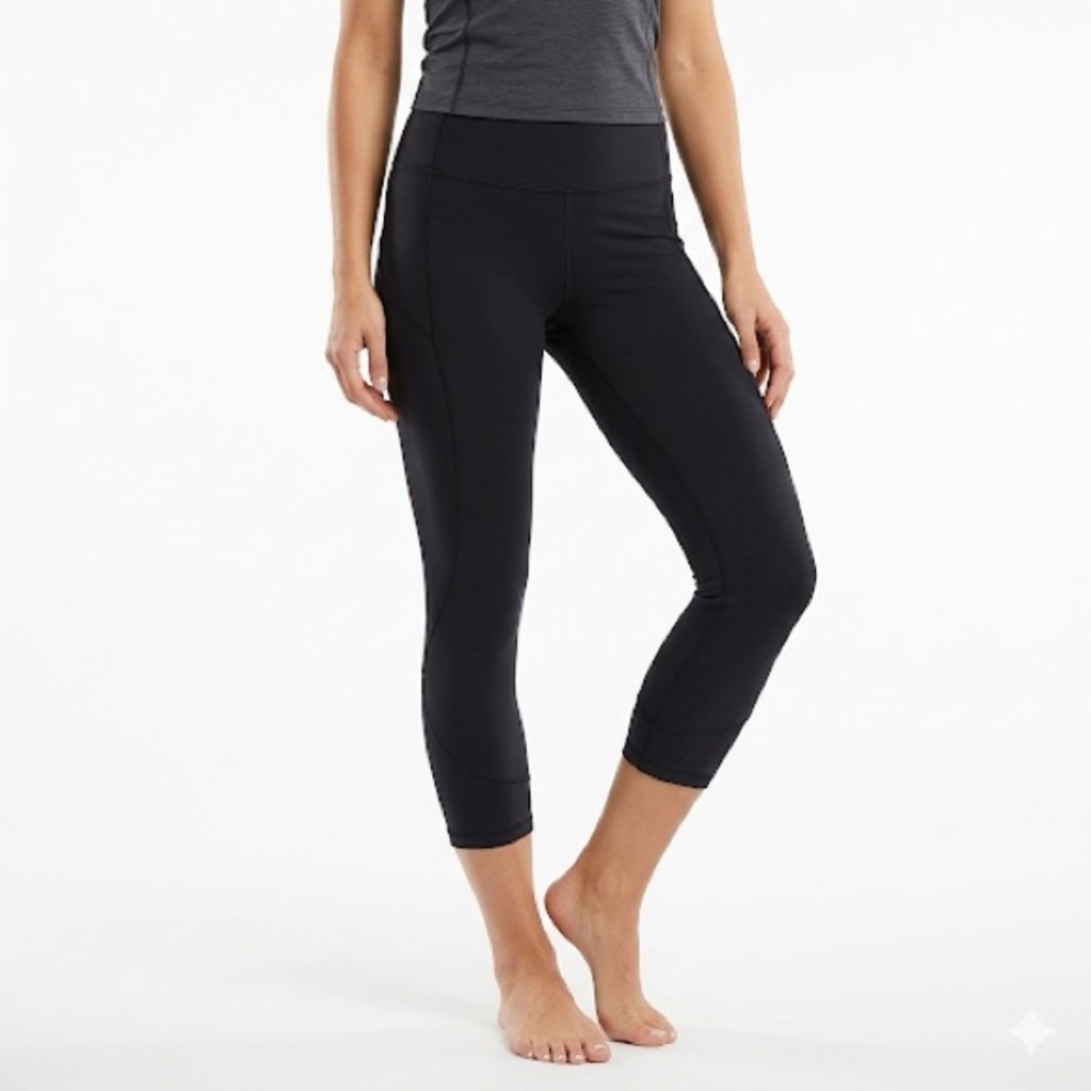 Lululemon Women’s Everlux In Movement Crop Leggings Black Size 6